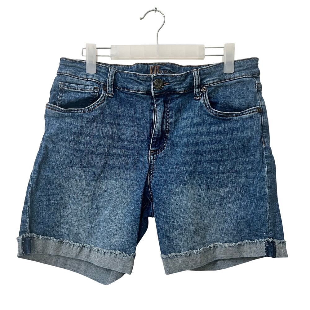 KUT FROM THE KLOTH Women's 12 Katy Boyfriend Denim Casual Shorts 6 Inch Inseam